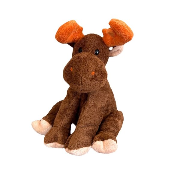 Ty Pluffies Lumpy Moose Plush Brown 2003 10” Stuffed Animal Toys - Picture 1 of 8